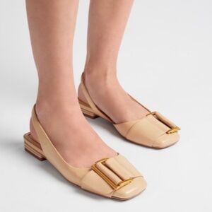 Franco Sarto Tracy Slingback In Nude Leather